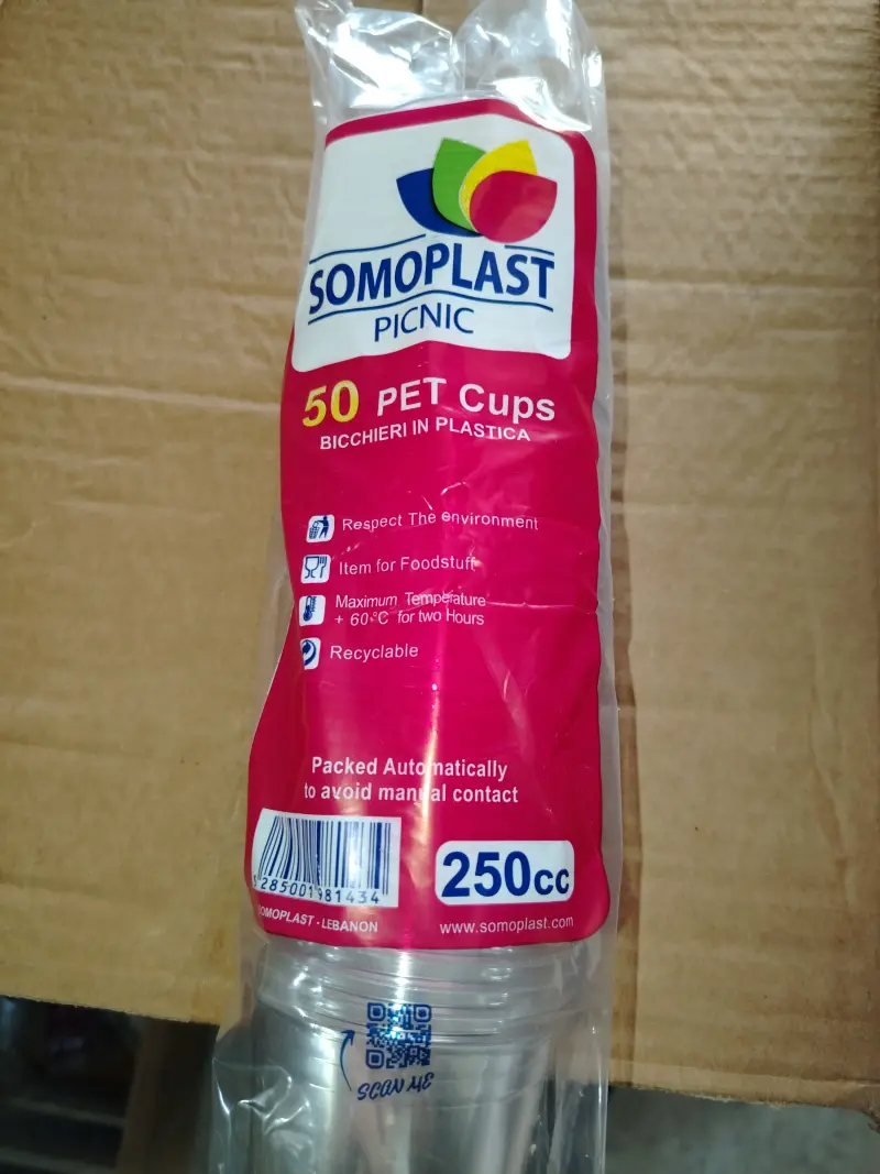 Cup plastic 250cc pet