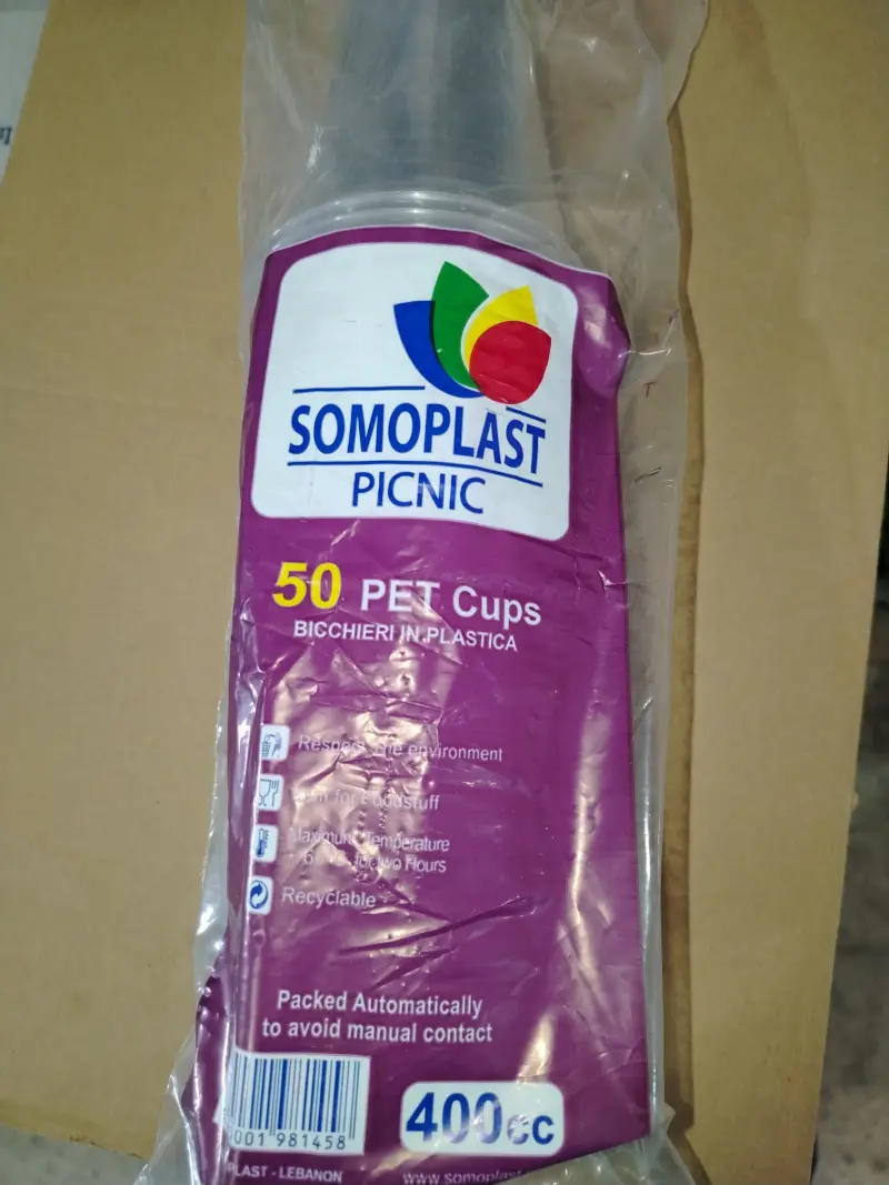 Cup plastic 400cc pet