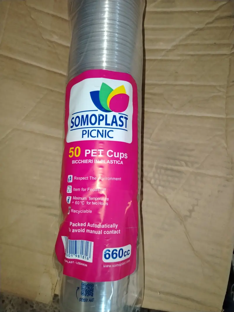 Cup plastic 660cc pet