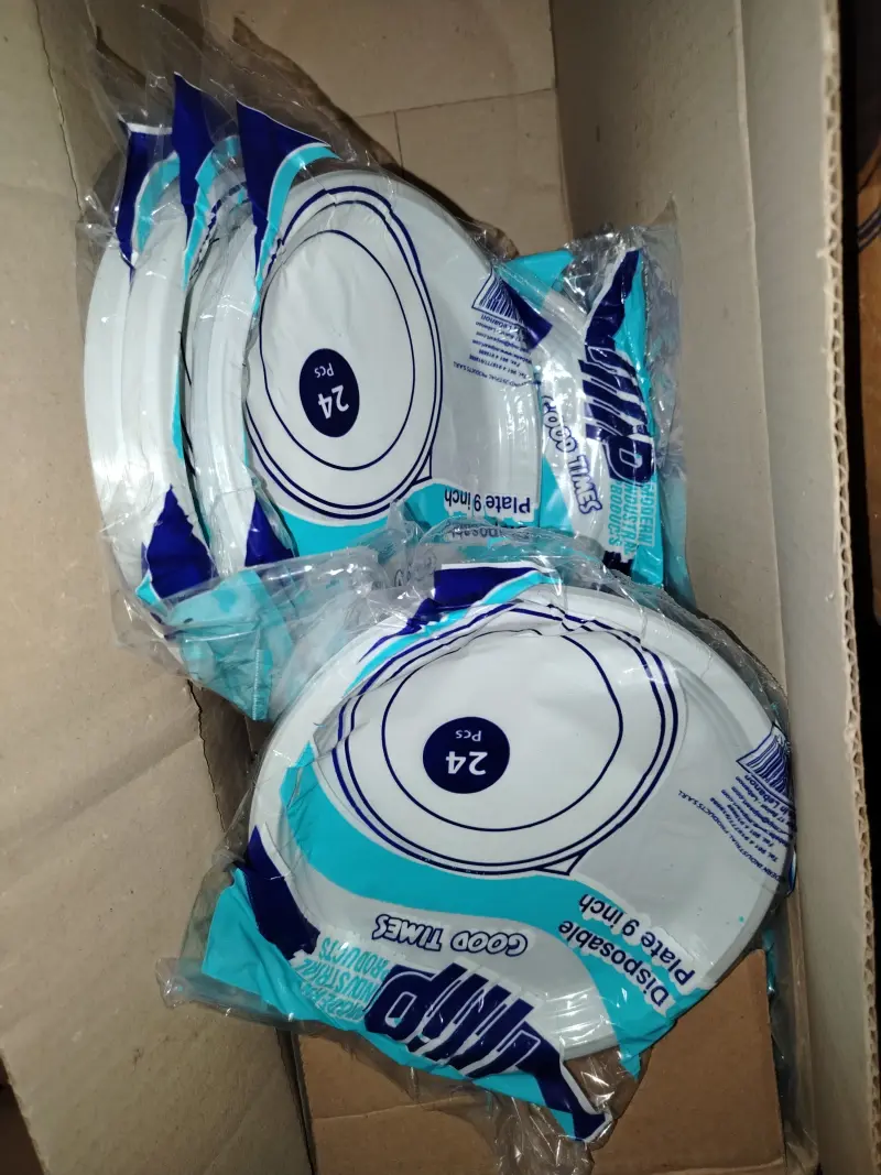 Plate plastic 9 inches 24pcs