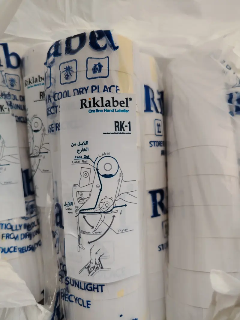 Roll label 1 line