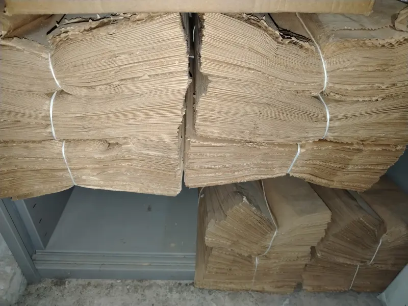 Paper bags brown