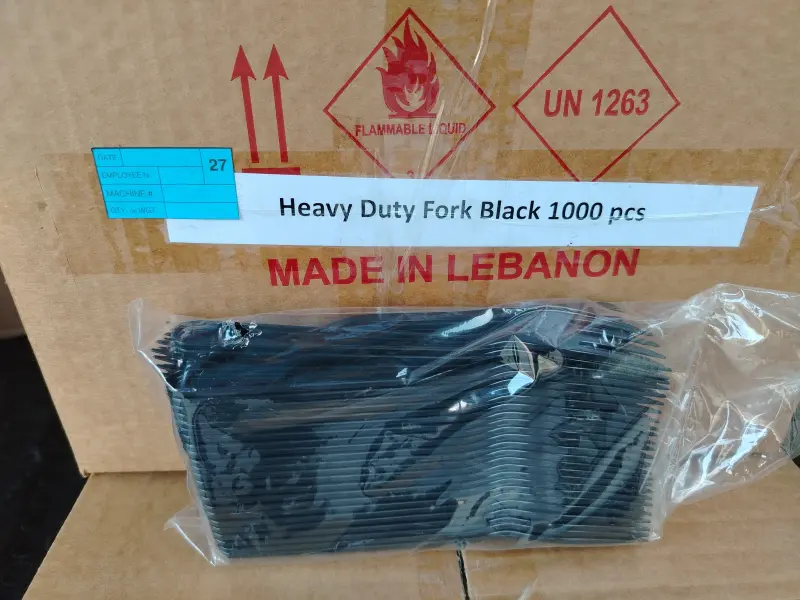 Fork black heavy duty